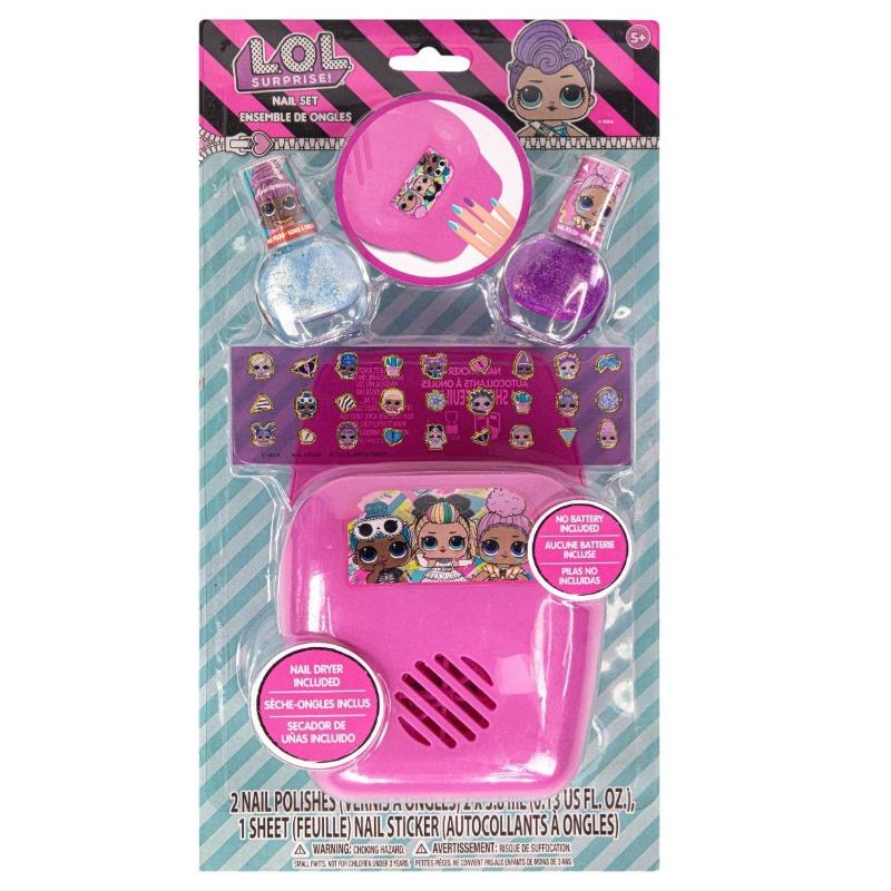 LOL Surprise Mini Nail Polish Set with Nail Dryer