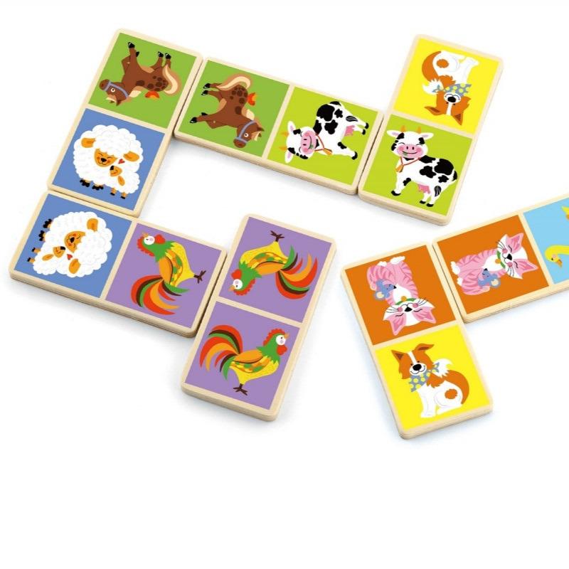 Viga Animals Dominoes Game 28 Pcs
