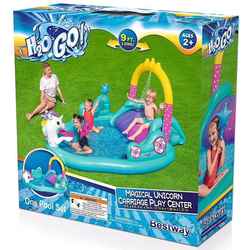 Bestway Playcenter Magic Unicorn Carriage Play Pool