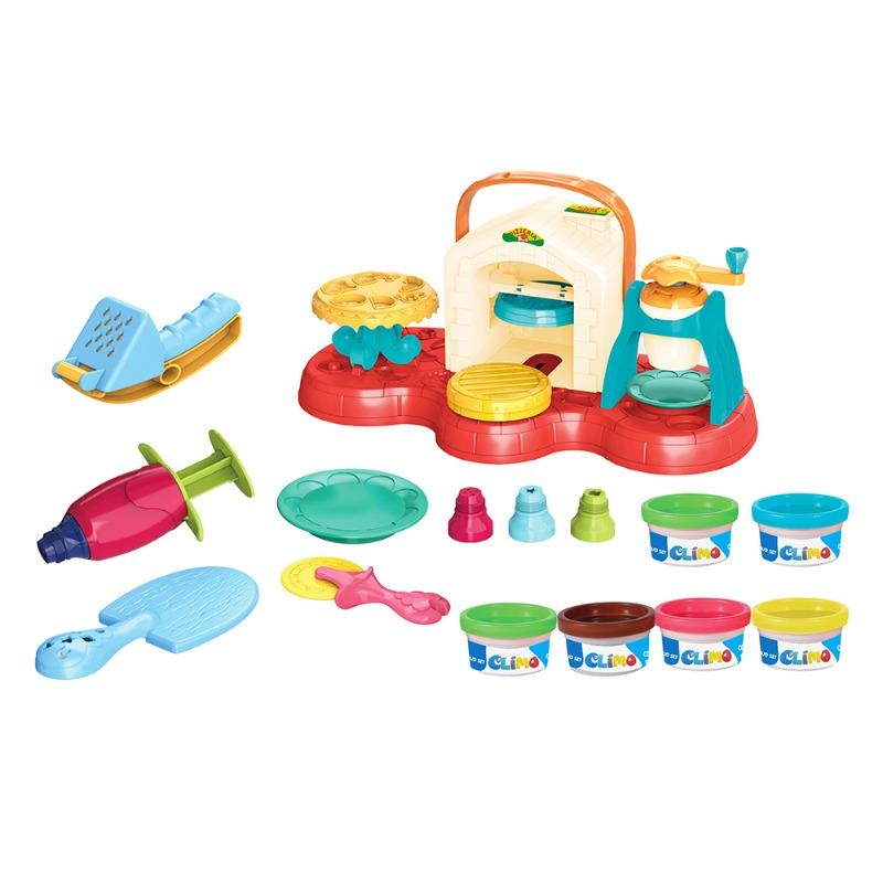 Climo - Diy Color Mud Pizza House Play Set