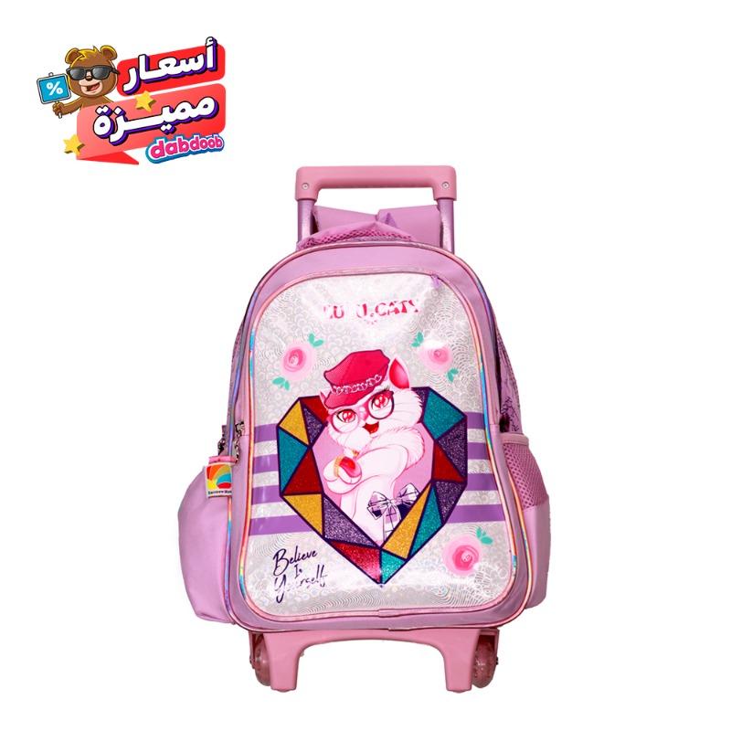 Lulu Caty Trolley School Backpack With Pencil Case - Medium Size