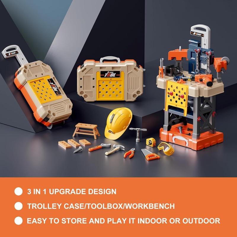 مجموعة أدوات الأطفال مع مثقاب كهربائي 78 قطعة