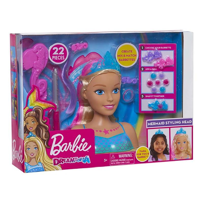 باربي - تصفيف شعر دمية دريم توبيا بتصميم حورية البحر - 22 قطعة