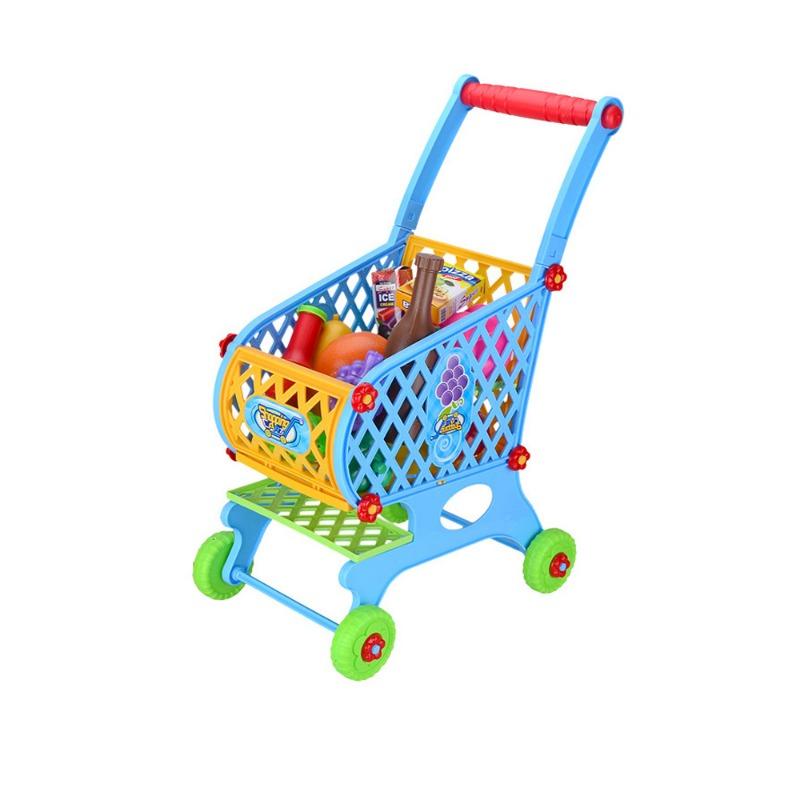 Kids Shopping Cart with Fruits & Vegetables