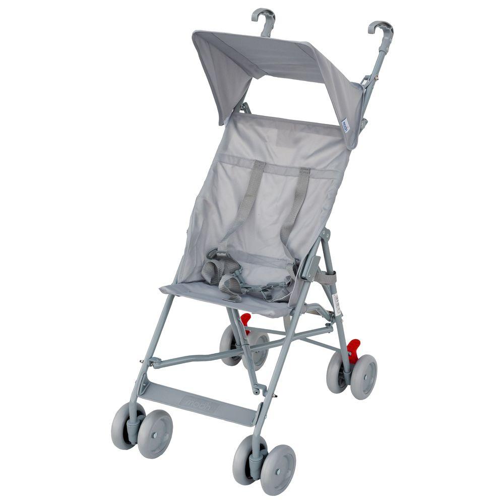 مون - عربة أطفال خفيفة باللون الرمادي الفاتح