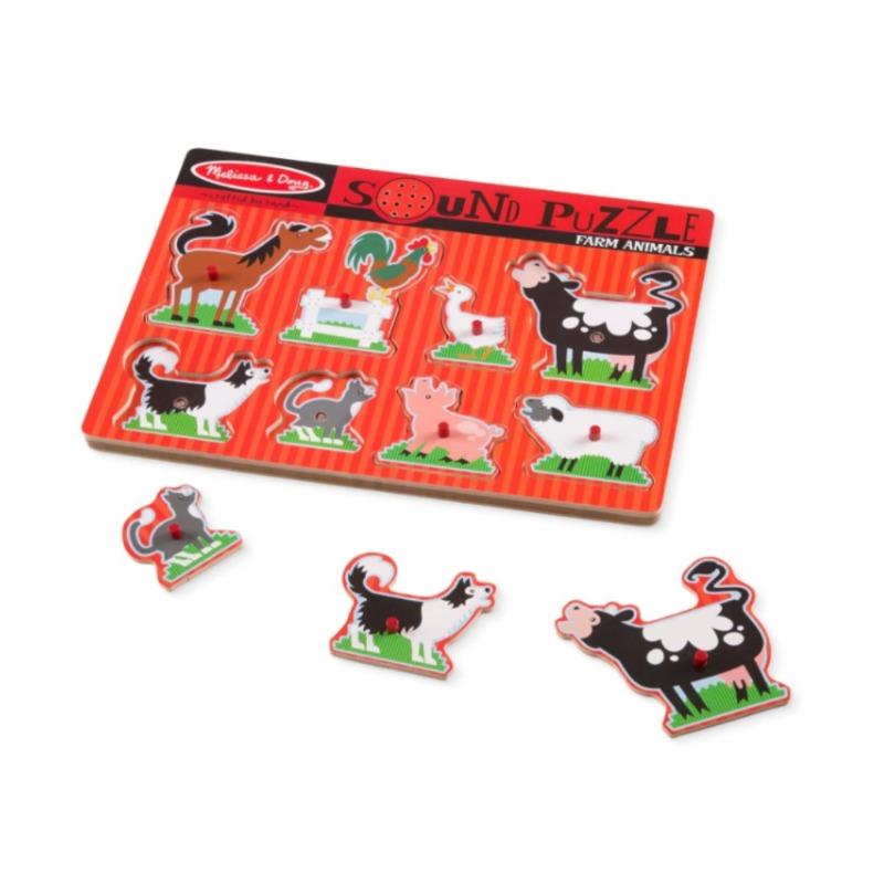 Melissa & Doug Farm Animals Sound Puzzle