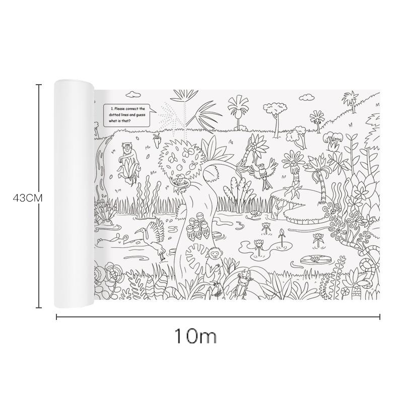 ميدير - رول تلوين الغابة 10 أمتار