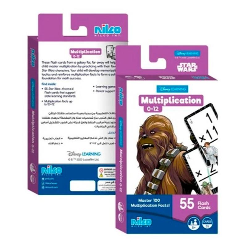 Nilco Starwars Multiplication Flash Cards Game