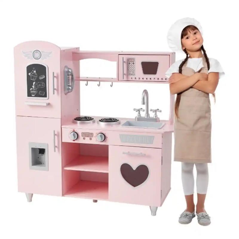 Edufun Wooden Play Kitchen – Pink