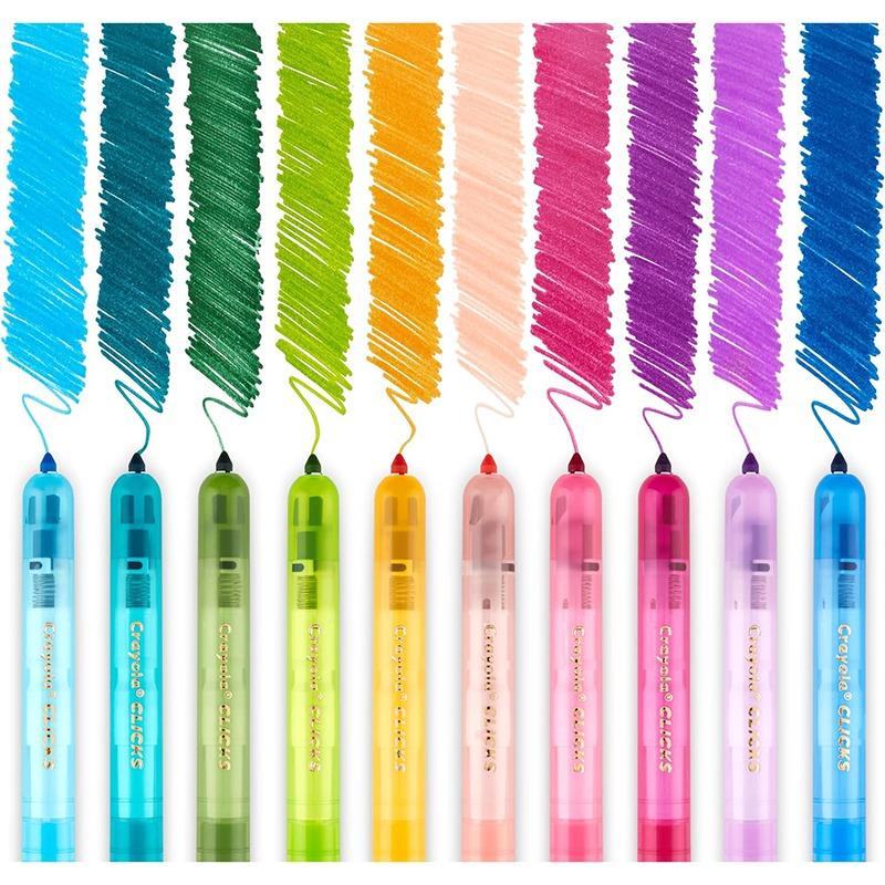 كرايولا - اقلام ماركر قابلة للسحب من كليكس قابلة للغسل 10 قطع