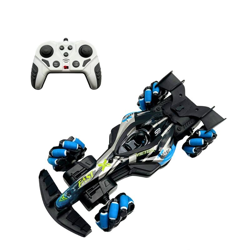 سيارة سباق RC دريفت بحركة جانبية مع تأثير الدخان مقياس 1:16 2.4G قابلة للشحن ألوان متعددة