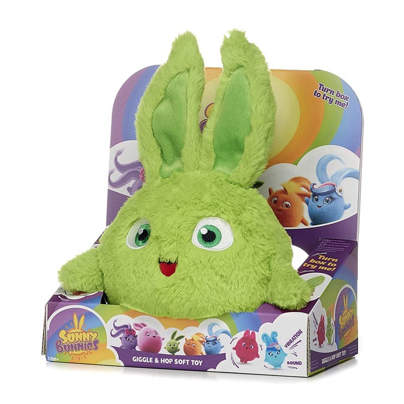 Sunny Bunnies Huggable Plush Hopper- Green