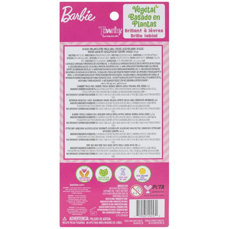 Barbie 5 PK Lip Gloss Wands – Plant Based