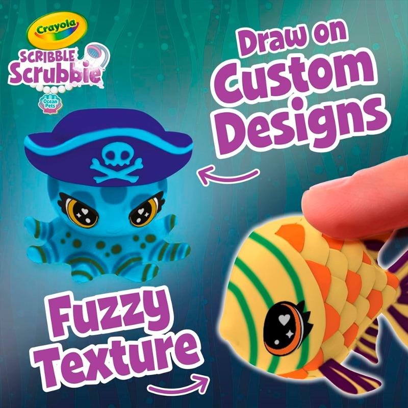 Crayola Scribble Scrubbie Pets Glow Ocean Playset
