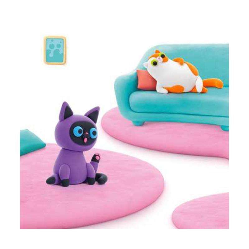 Hey Clay - Siamese cat series Fluffy Pets 3 cans