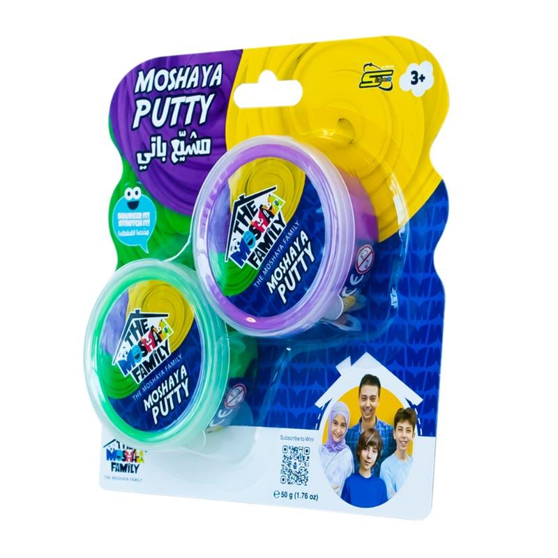 مشيع - معجون سلايم - عدد 2 علبة - متنوع