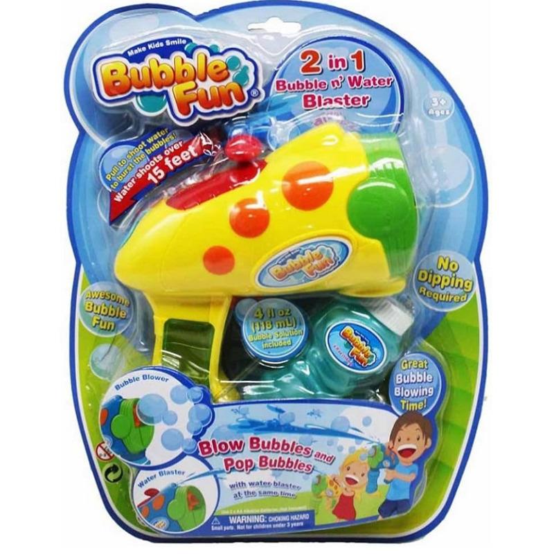 P Joy Bubble Toy Gun 2 in 1 Water Filling Toy Gun - Yellow