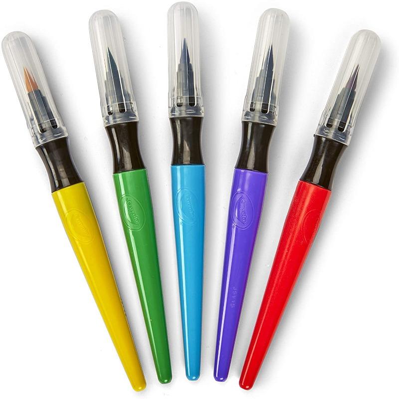 Crayola Washable No Drip Paint Brush Pens - 5 Colors