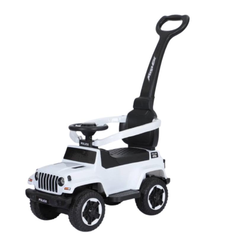 First Step - 4-wheel Stroller With Push Handle and Leather Seats