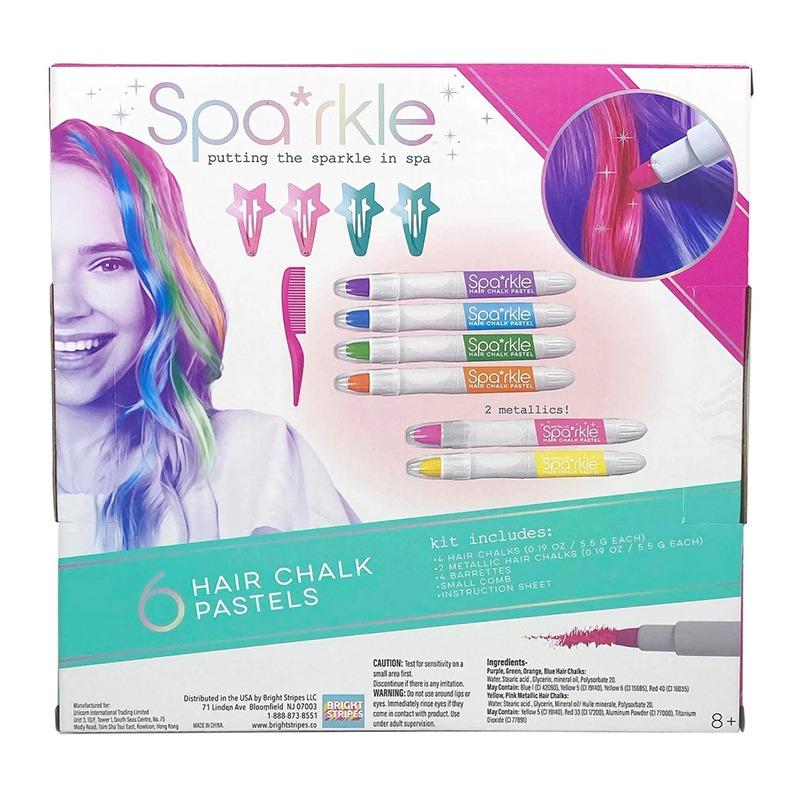 سباركل - مجموعة طباشير الشعر والباستيل والمشابك