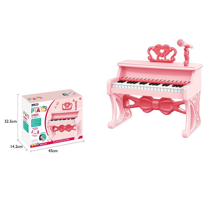 Electronic Keyboard 37 Keys - Pink