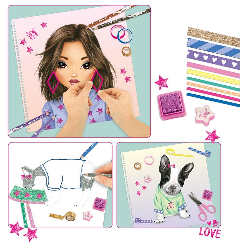 توب موديل - دفتر تلوين وتزيين الكلاب اللطيفة