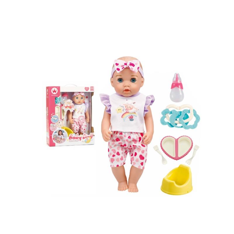 Wandalong Baby Carriage Nuturing Doll For Kids 12 Inch