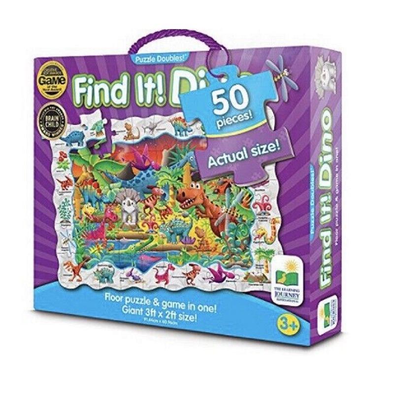 Puzzle Doubles - Find It Dinosaurs 50 Pieces