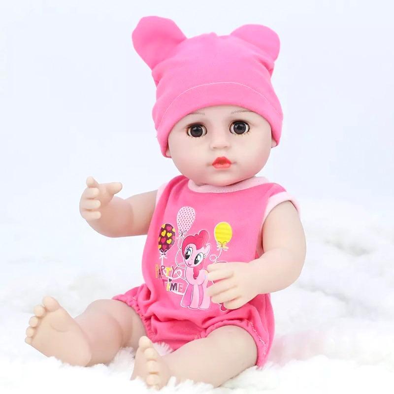 Baby Sweet Baby Girl Doll Pink Jumpsuit with Care Accessories 38 cm PVC