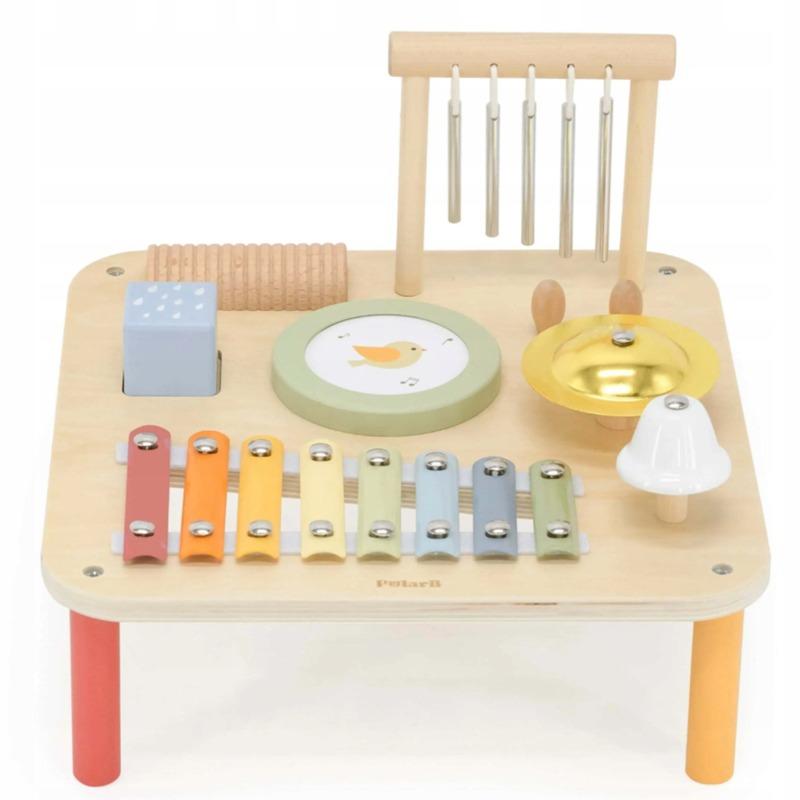 فيجا - الطاولة الخشبية التعليمية الموسيقية الحسية 7 في 1
