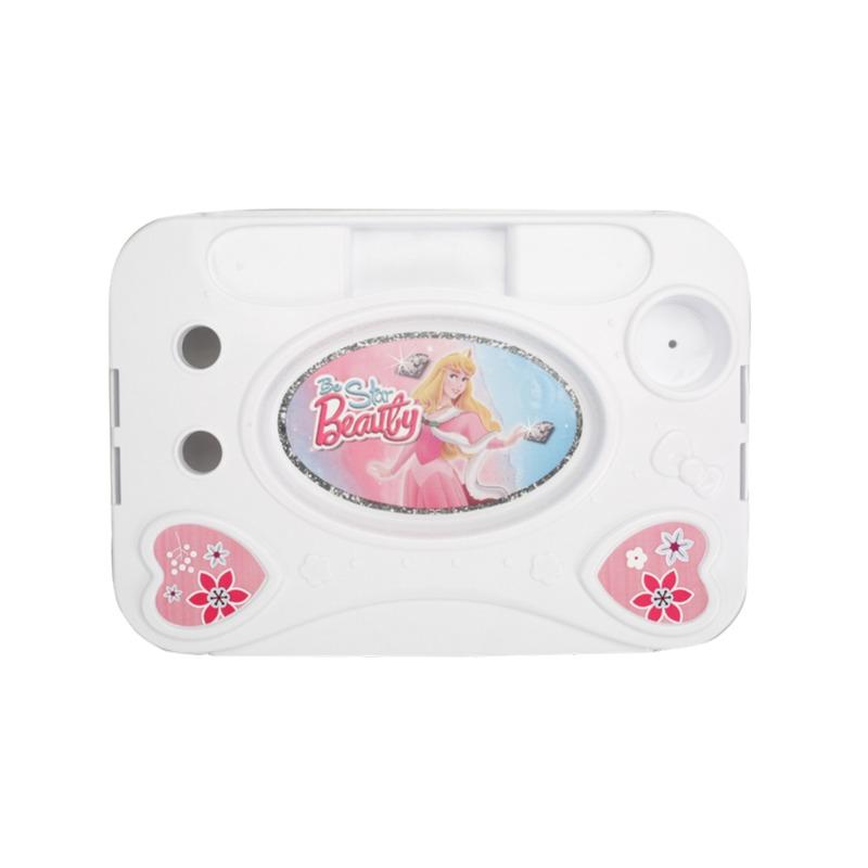 مجموعة أدوات التجميل الكبيرة باللون الوردي