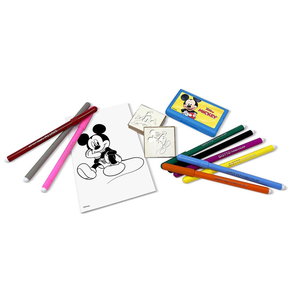 Mickey - 9 Markers 2 Stamps & Activity Book