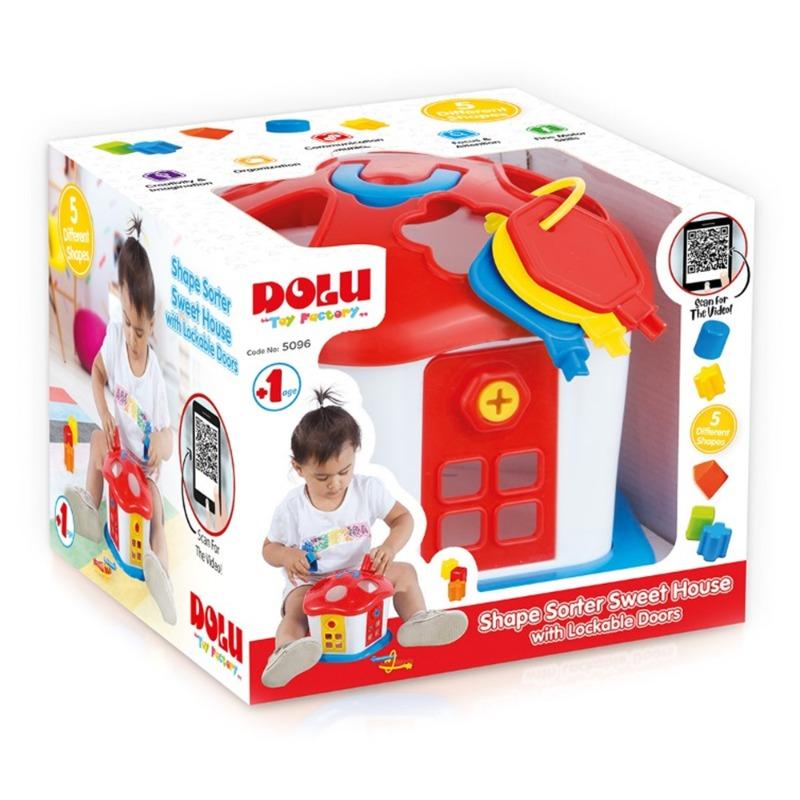 Dolu - Shape Sorter Sweet House With Lockable Doors
