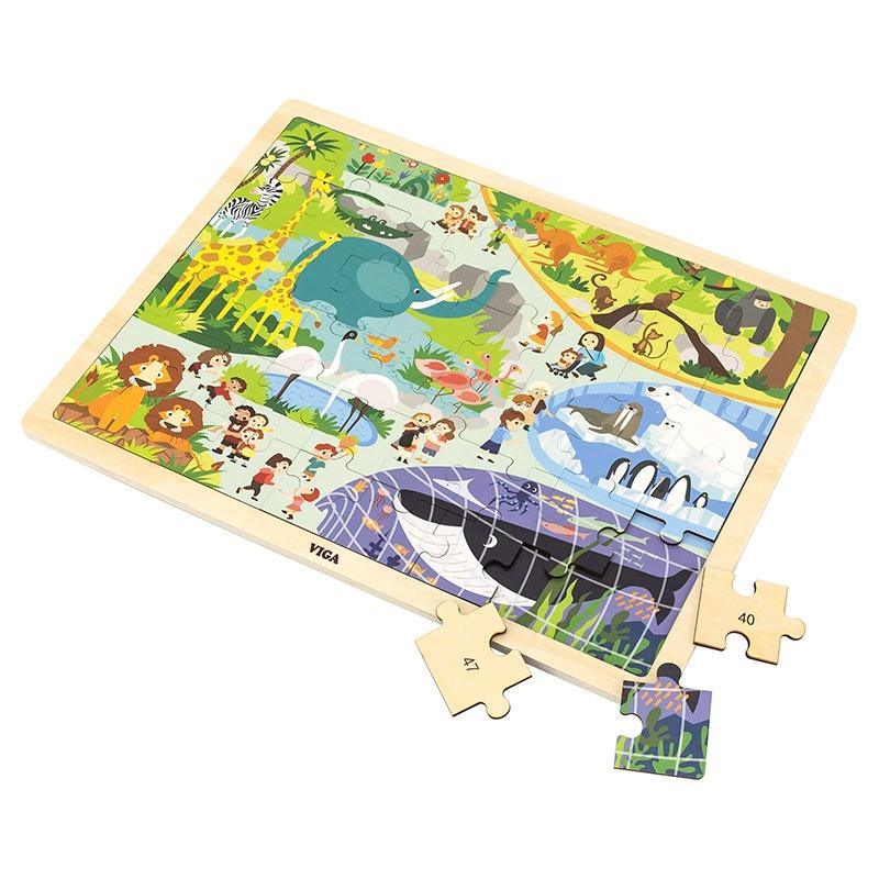 Viga Zoo Puzzle - 48 Pcs