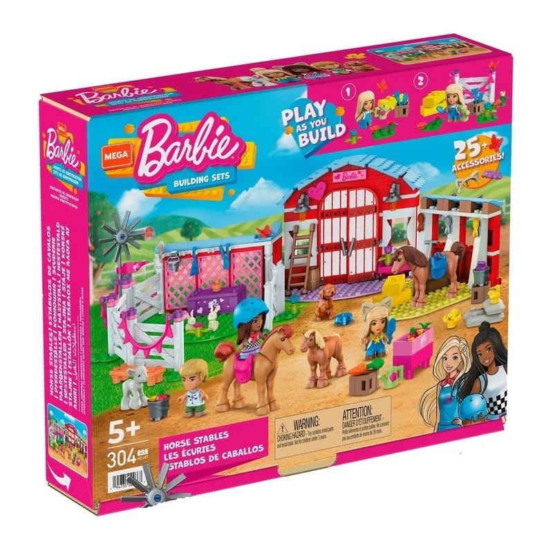 MEGA Barbie Building Sets Horse Stables - 304 Pcs