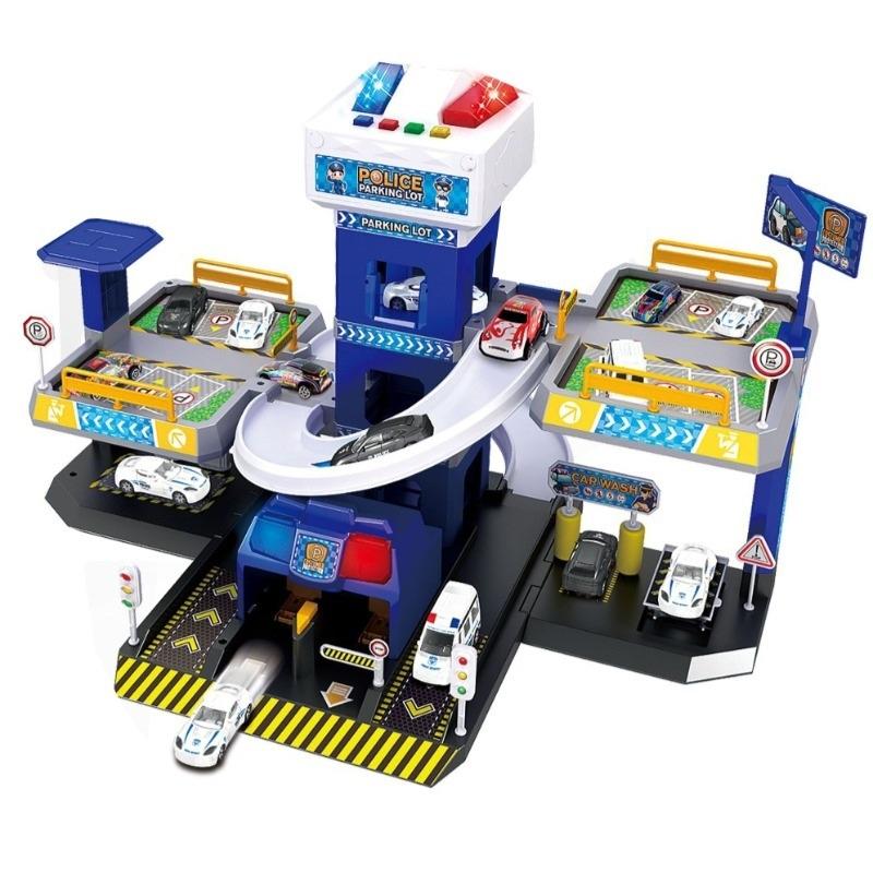 لعبة مبنى موقف سيارات الشرطة - 47 قطعة