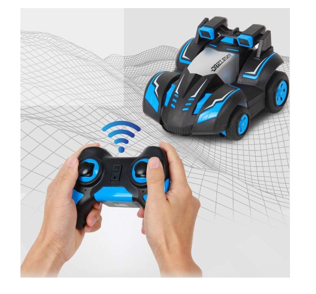 D Power Turbine Drift Stunt High Speed Remote Control Car - Blue