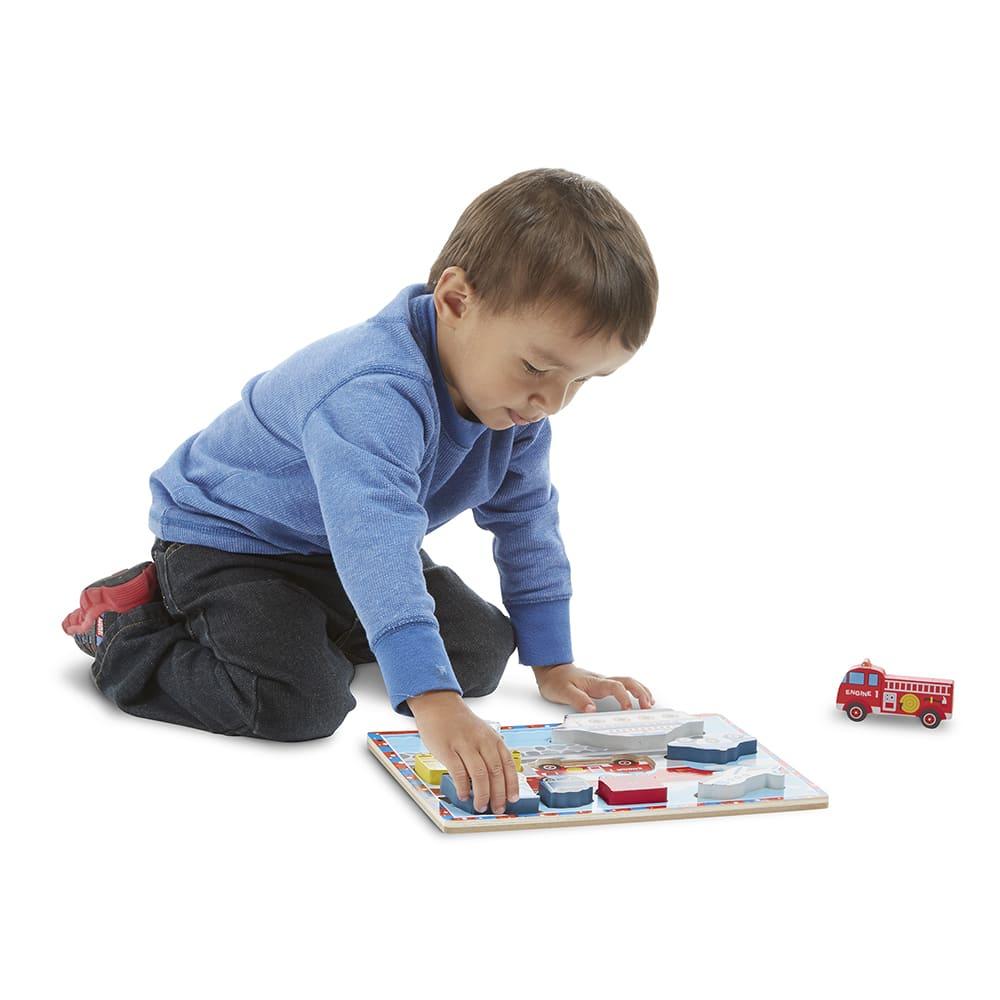 Melissa And Doug Vehicles Chunky Puzzle
