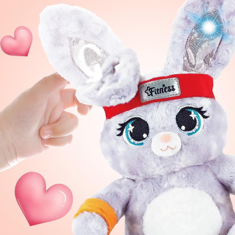 Fitness Rabbit Plush Toy Dance Music Light