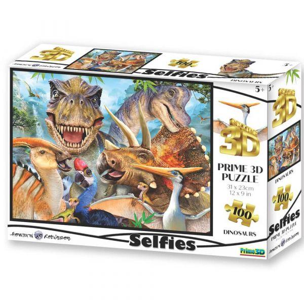 Prime 3D Puzzle Dinosaur Selfie 100 Pcs