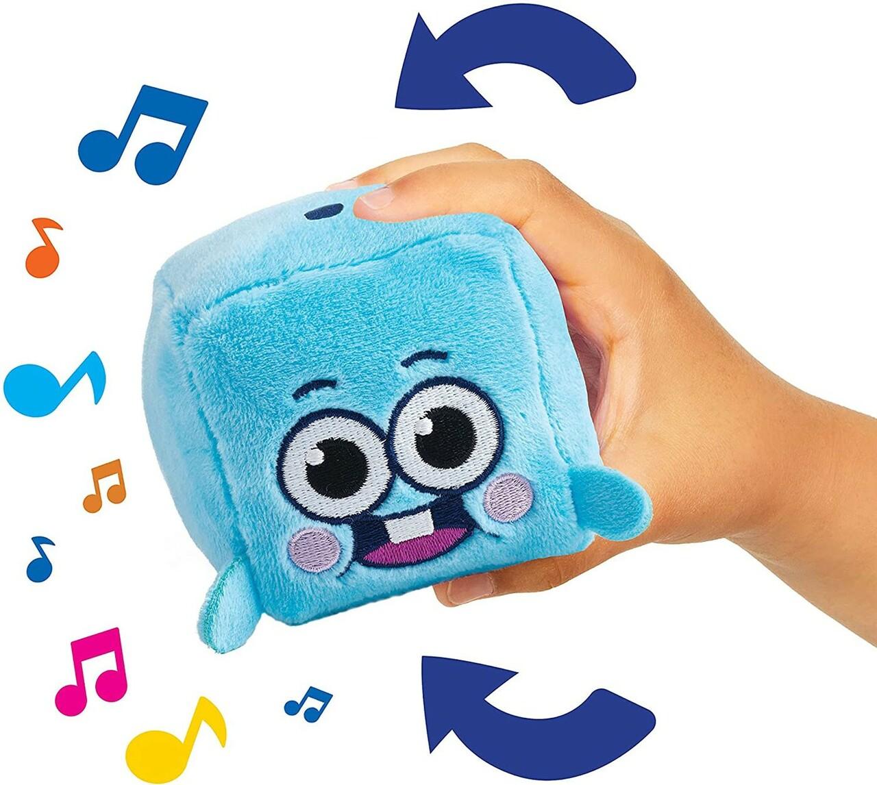 بيبي شارك - قطيفة هانك سونغ كيوب مع الأصوات لون أزرق