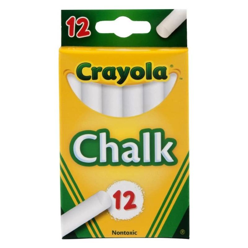 Crayola chalk white set of -12 pieces
