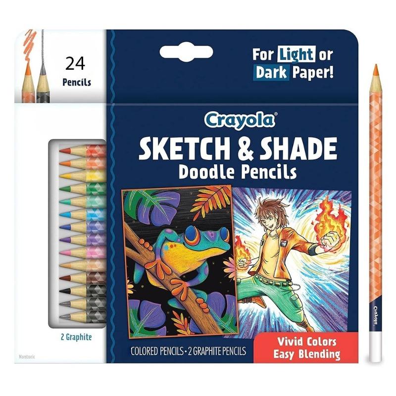 أقلام تلوين كرايولا بلند آند شيد، ٢٤ قطعة