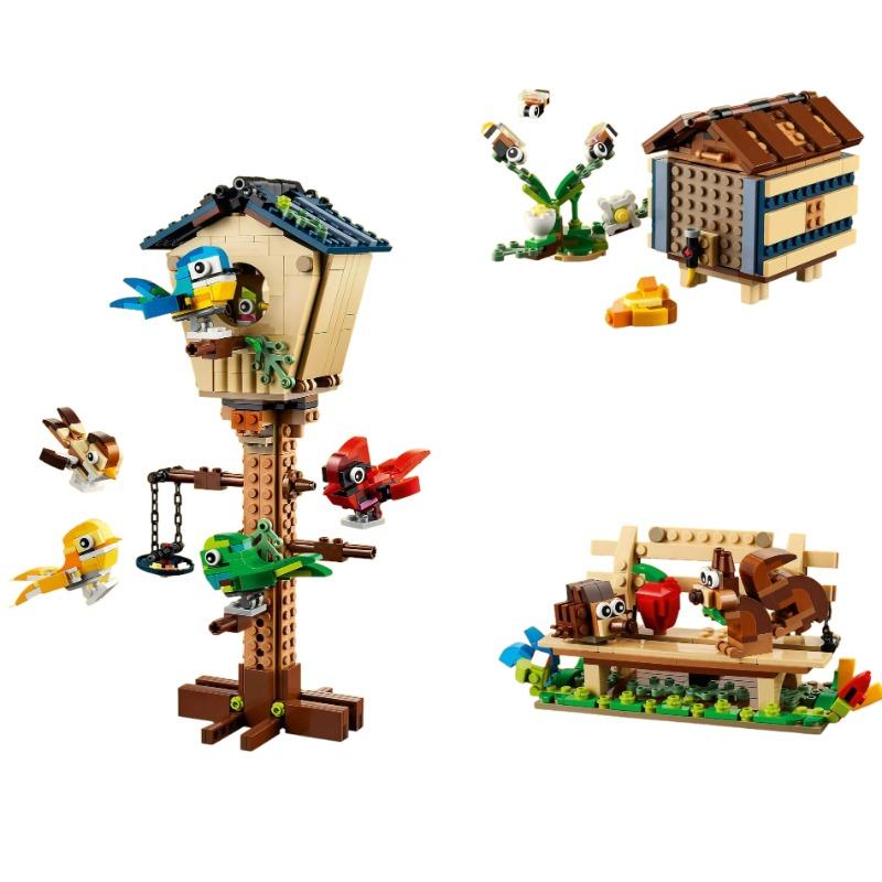 LEGO Creator 3in1 Birdhouse Building Toy Set - 476 Pcs 31143