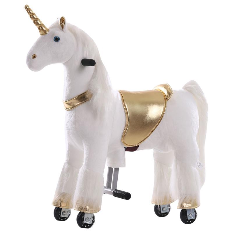 Tobys Ponycycle Rideamal Ride on - Golden Unicorn