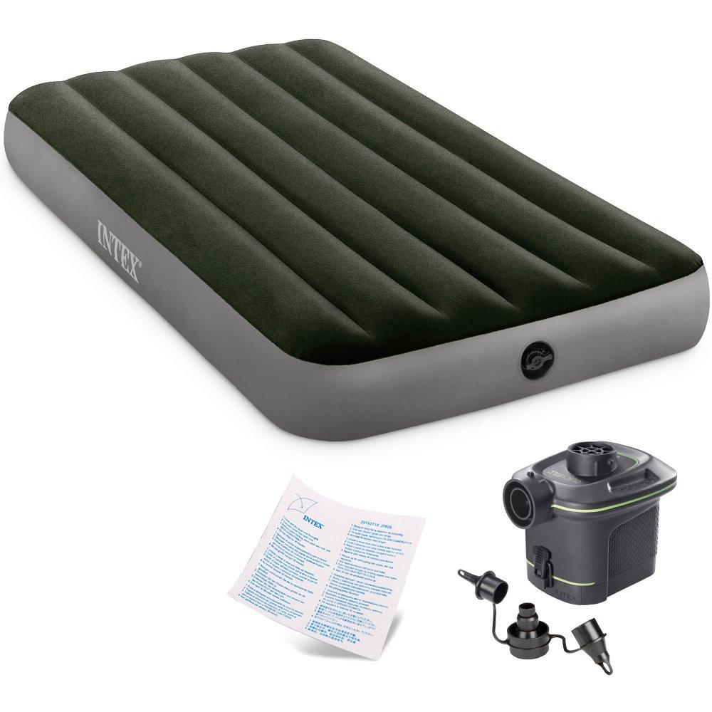 انتكس - فرشة هوائية فردية حجم كبير مع مضخة هواء