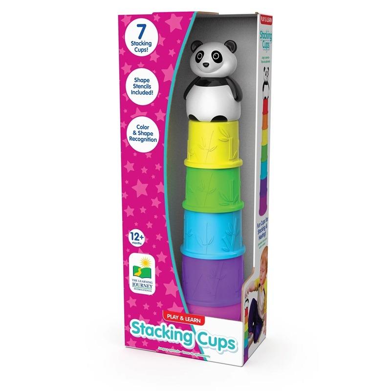 Play And Learn Stacking Cups - Panda