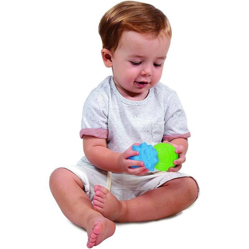 PlayGo Rainbow Textured Balls - 6 Pieces