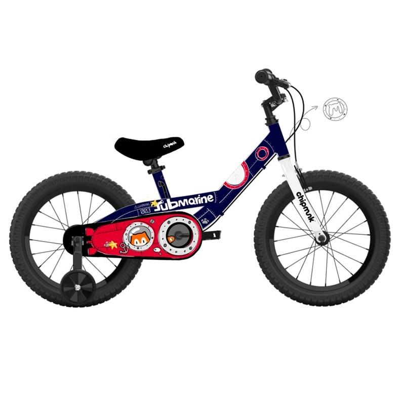 Chipmunk - Submarine Children Bicycle 12 Inches - Navy Blue