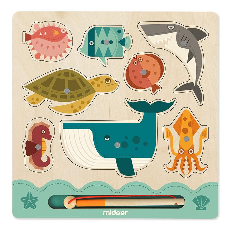 ميدير - لعبة صيد السمك الخشبية